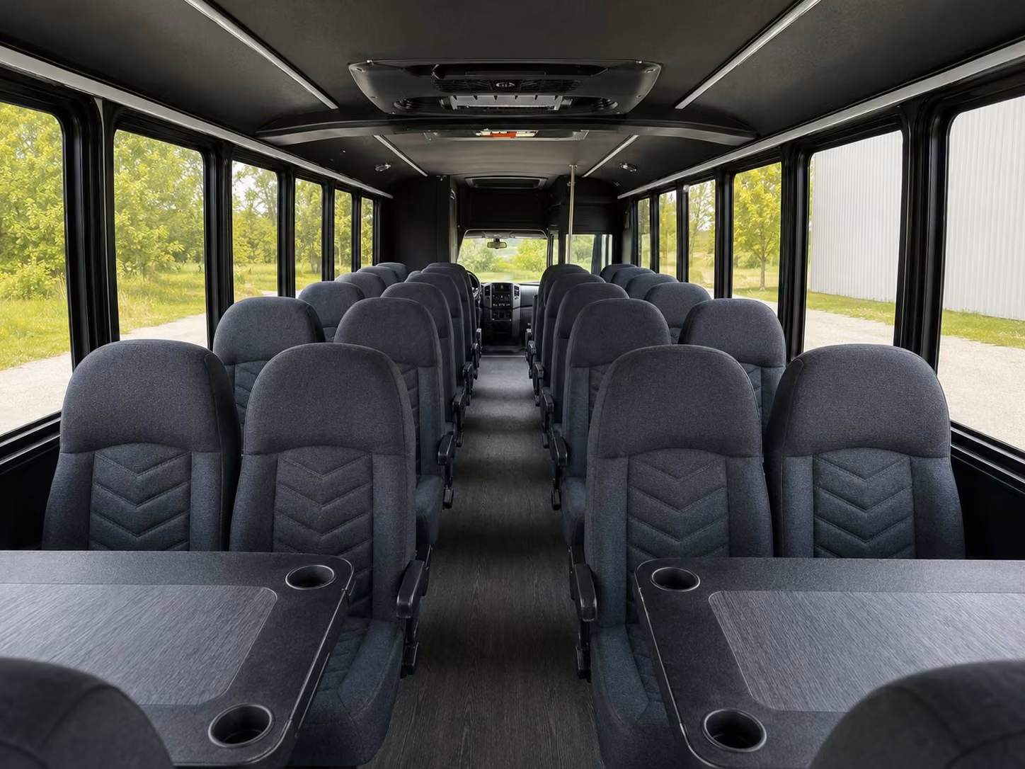 15 passenger minibus interior