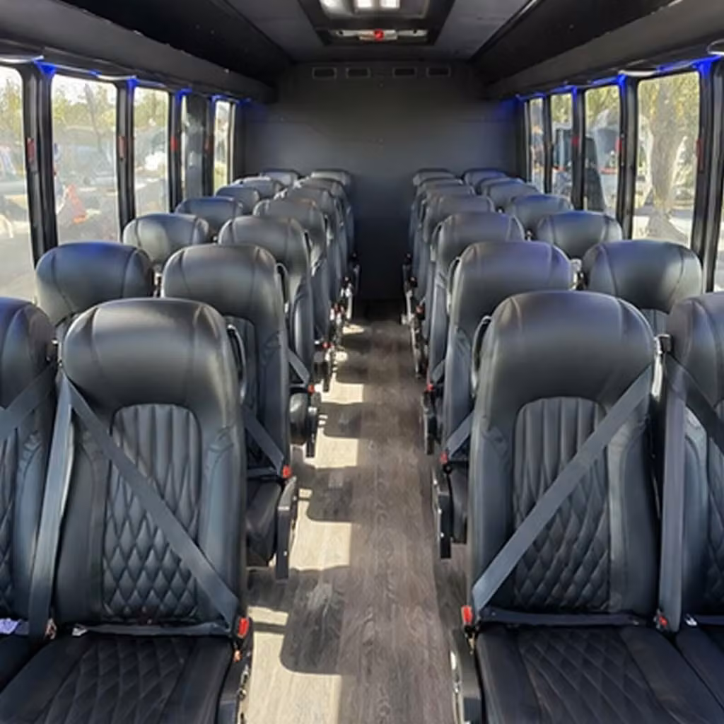28 passenger minibus inside