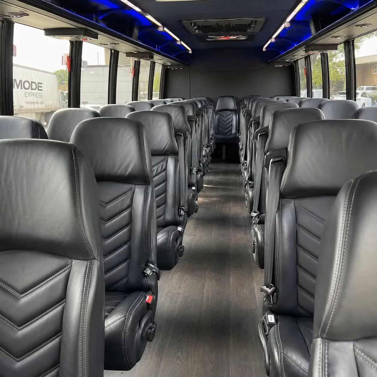 28 passenger minibus interior