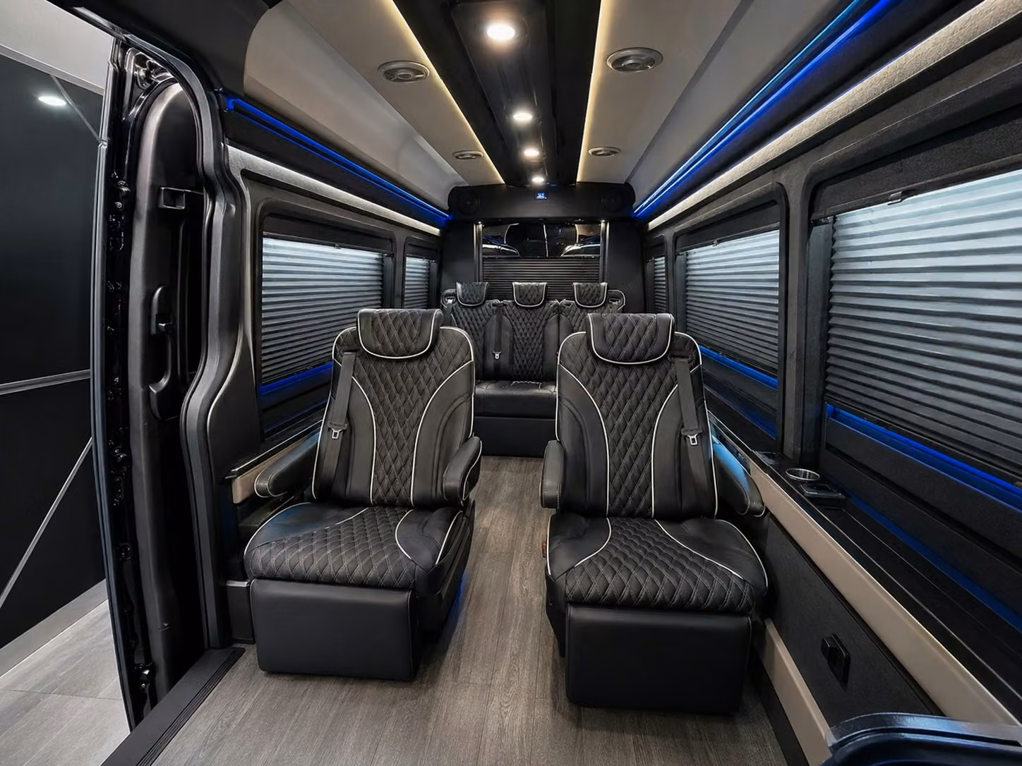 sprinter van with driver inside