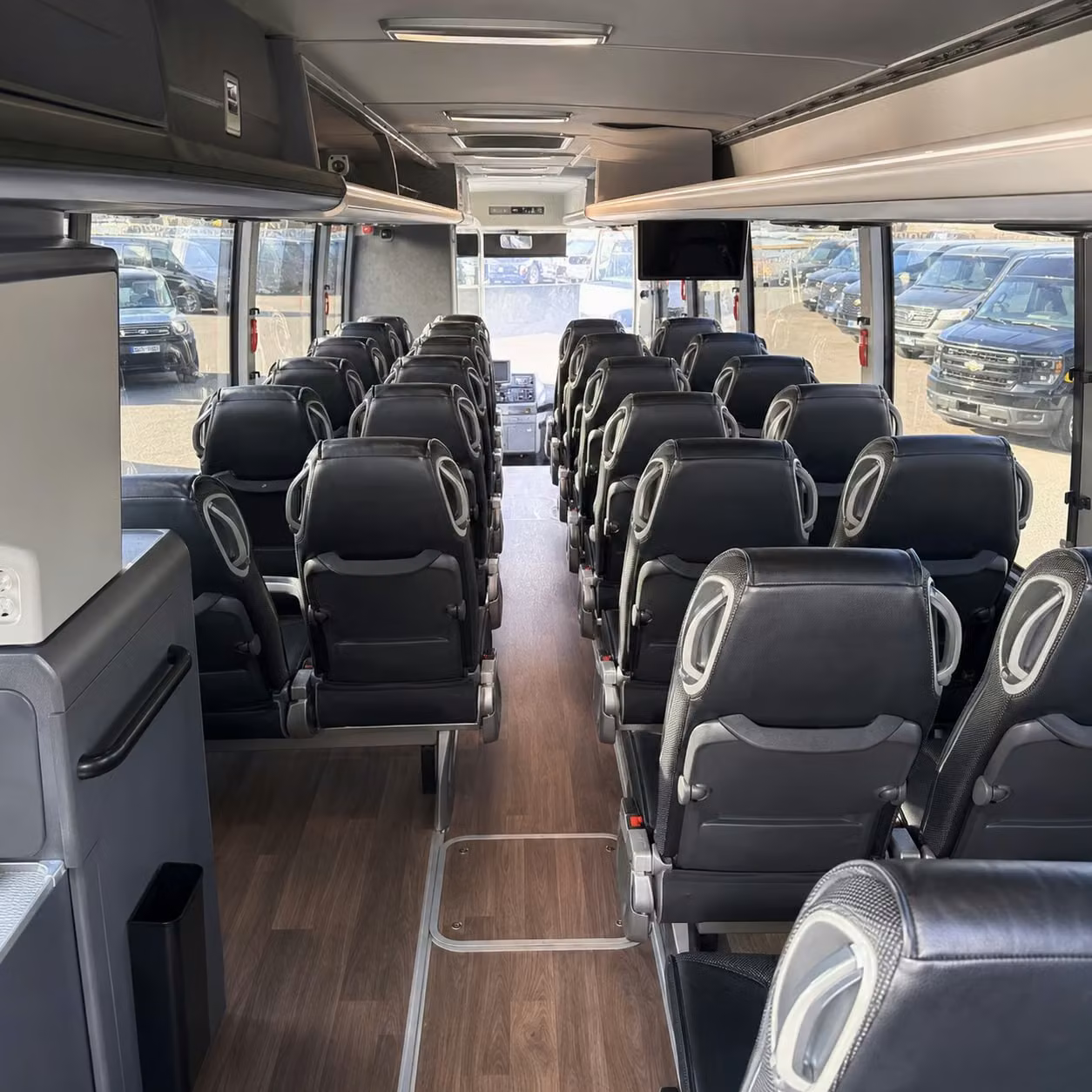 virginia beach charter bus inside